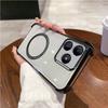 Case for Realme C65s,C63,C61,Note 80,Note 70,Note 60x,Note 60 Clear Magnetic Casing Electroplated Lens Frame Phone Cover