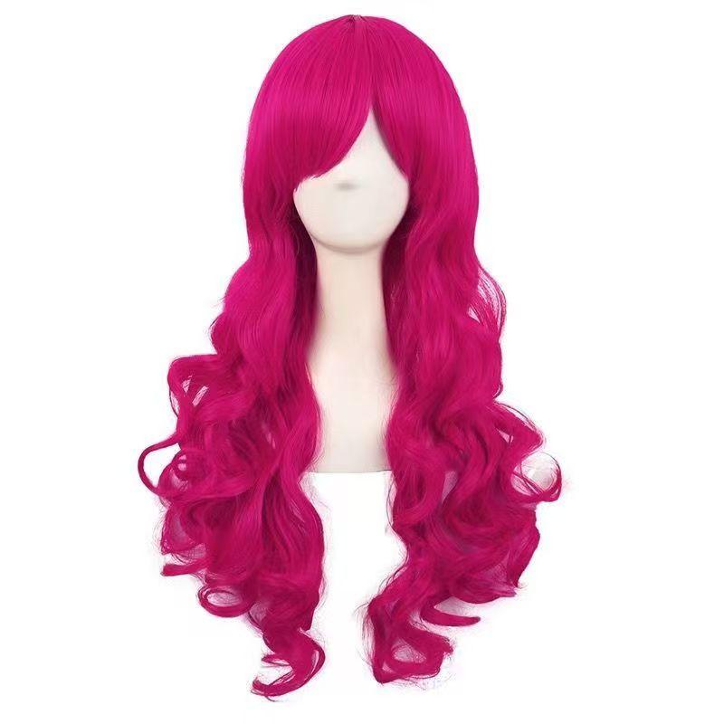 Pony Friends Pinkie Pie Cosplay Wig Double Ponytail Synthetic Long Curly Wig Cute Girl The Pony Cartoon Anime Coser Wig Daily