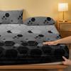 1 Piece Of Stacked Hexagonal Pattern Frosted Bedsheet, Bedroom Printed Bedspread, Bedding (Excluding Pillowcases)