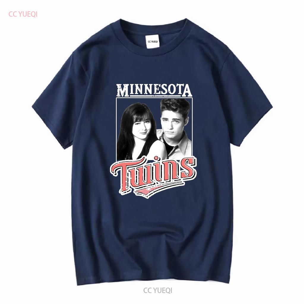 Twins Brenda Brandon Walsh T Shirt long or short sleeves vintage Washed homme graphic Unisex Casual fashion Stylish streetwear
