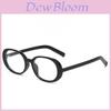 Tr90 Oval Eyeglasses Frame With Blue Light Blocking For Casual Daily Wear