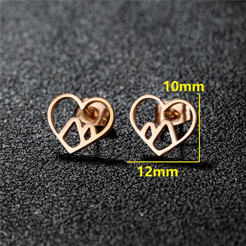 Minimalist Jewelry Hollow Snow Mountain Stud Earrings for Women Men Punk Mountain Peak Earings Holiday Travel Gift