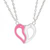 New couple necklace creative magnet buckle men's and women's pendant set heart-shaped love letter necklace