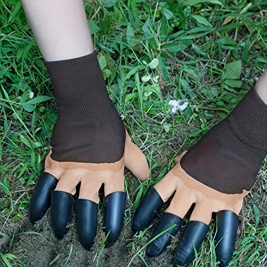 1pair-Garden Gloves With Claws - Dig, Plant, Weed,Seed Effortlesly Protect Your Fingers & Nails
