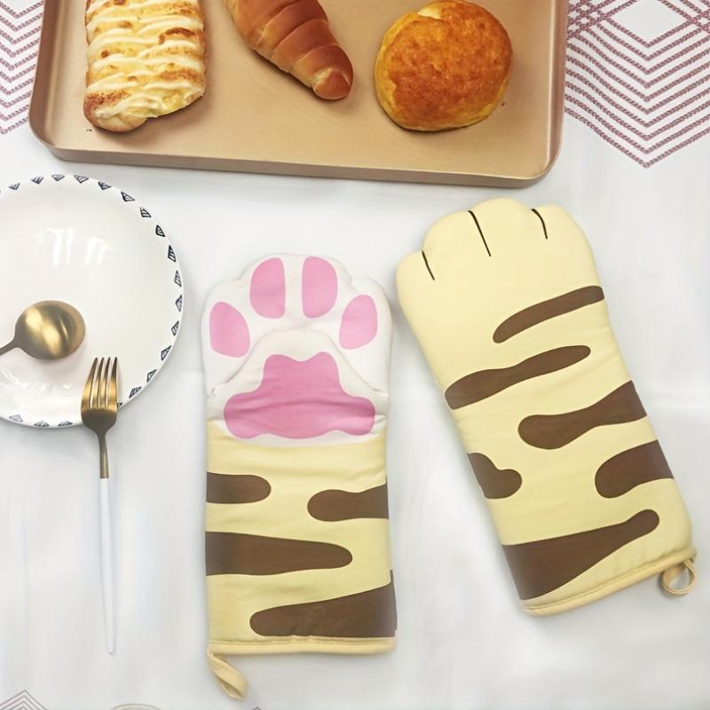 1 Paar skurrile Küchenhelfer Katzenpfote Thermohandschuhe Bügeln & Hochtemperatur-Backofen Mikrowellengeeignet Kochhandschuhe Handwäsche