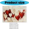 Heart Wall Art Abstract Canvas Paintings Poster Pictures Modern Abstract Artwork Decors for Office Bedroom Living Room