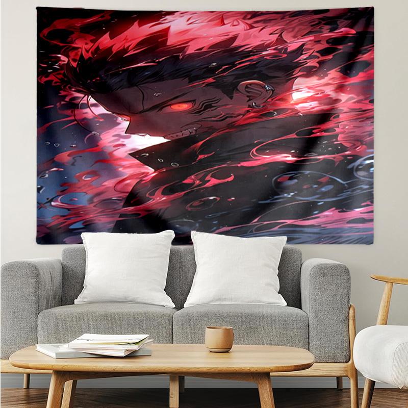 1PC Jujutsu Curse Battle K-pop Music Group Tapestry Accessories for Bedroom,Livingroom, Dormitory Room Wall Decor Fan Birthday Gifts