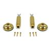 2Pcs Acoustic Electric Guitar Mono Endpin Socket Plug 6.35mm Guitar Strap Button Plug Socket End Pin Output Socket