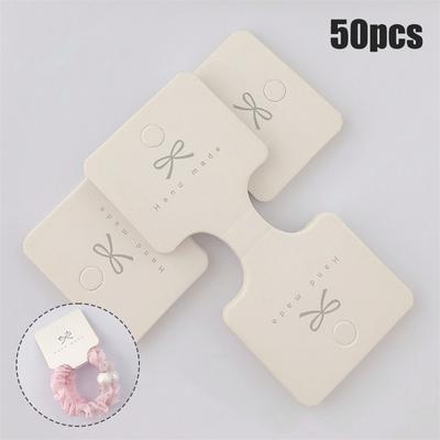 [HF](HS)50PCS Jewellery Packing Card DIY Package Tag For Necklace Bracelets Headband Hair Rope Display Holder Cardboard