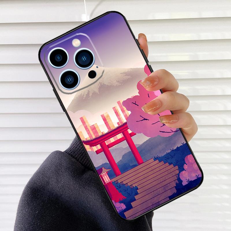 

Pixel Art Aesthetic Phone Case For iPhone 16 15 14 13 11 12 17 Pro Max mini 15 16 Plus 16e 17 Air Cover Fundas iPhone 13 mini