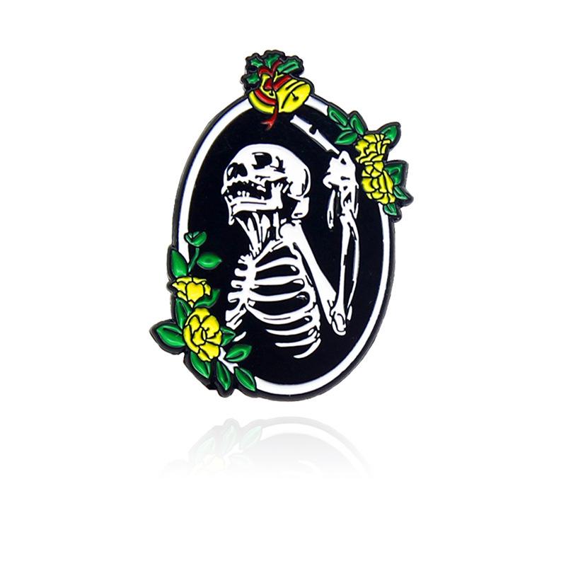 Skull Enamel Pin: Celebrate the Festival with European and American Fashion Trends