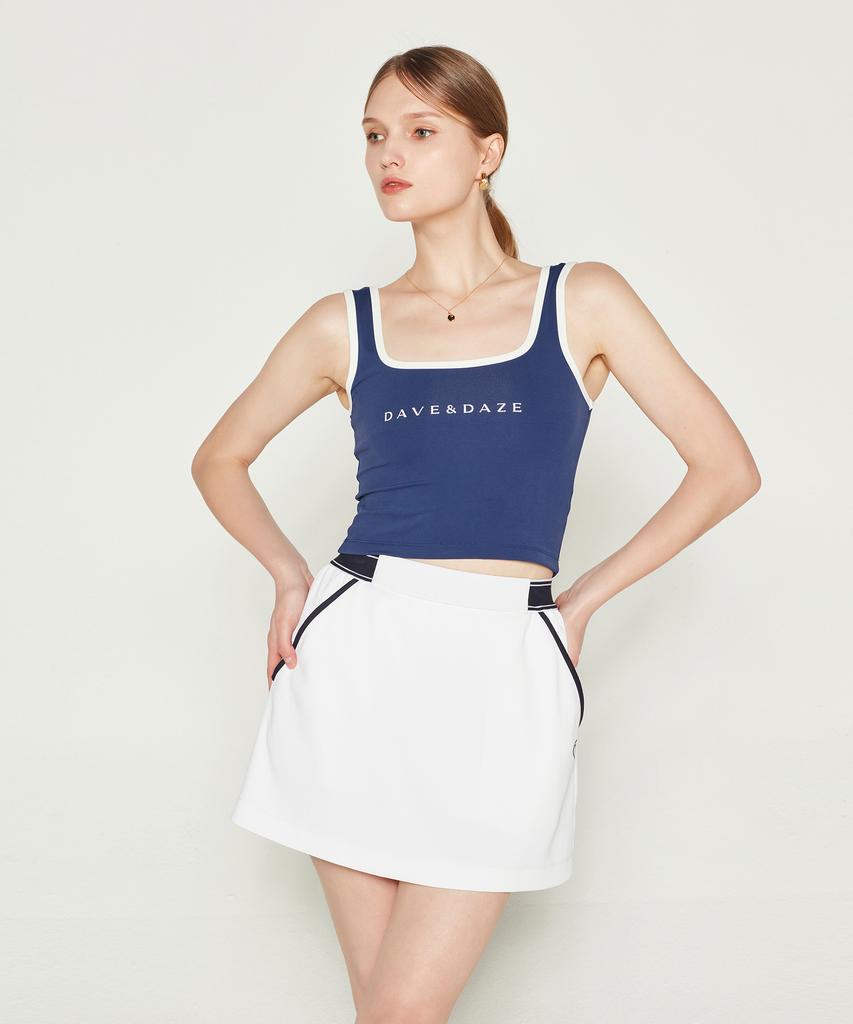 DAVE&DAZE Side Band Skirt White