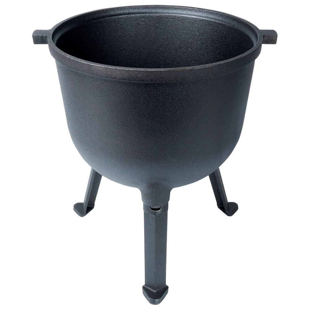 Emailierter gusseiserner Kessel auf Füßen mit Deckel CAST LINE 10 l