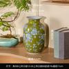 Chinese Blue and White Porcelain Ceramic Vase Colored Handmade Rose Ceramic Jar Flower Vase Flowerpot Home Decoration