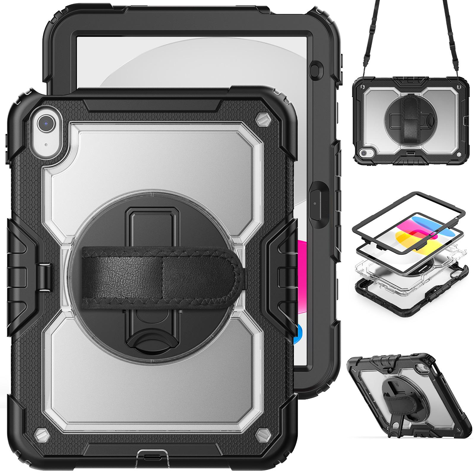 

Armor Stand Case Universal For iPad 2025 11 A16 11th 10.9 2022 10th Gen Hybrid Cover With Screen 3-Layers Protection Protector iPad 2025 (A16)-11th прозрачный