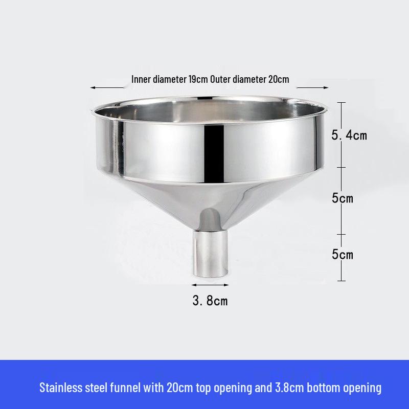 Heavy-Duty Stainless Steel Large Funnel for Industrial Fuel and Oil Press Machines