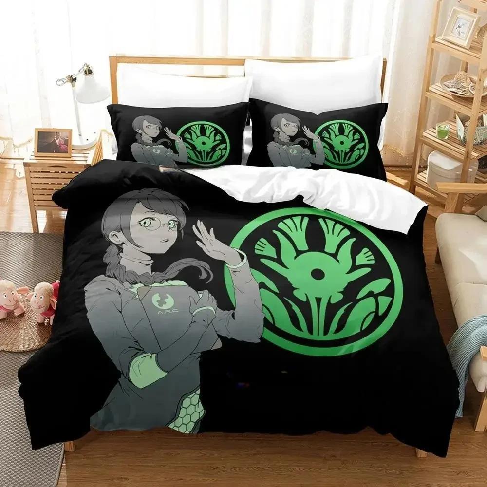 Cytus II Zestaw pościeli Pojedynczy Bliźniak Pełny Queen King Size Zestaw do łóżka Sypialnia dla dorosłych Dzieci Zestawy poszewek na kołdrę Druk 3D Anime Zestaw prześcieradeł