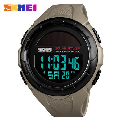 SKMEI 1405 orologio analogico digitale da uomo moda casual orologio da polso sportivo cinturino in pelle impermeabile 5ATM