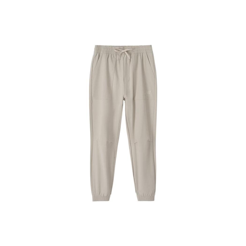 New Balance Essentials Stacked Sweatpants Asia Sizing Beige Men s AMP31317-SEN L