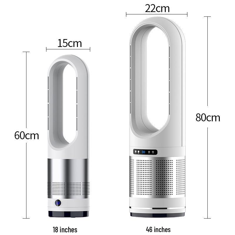 46/18-Inch Bladeless Dual-Use Electric Fan Heater with Air Purifier