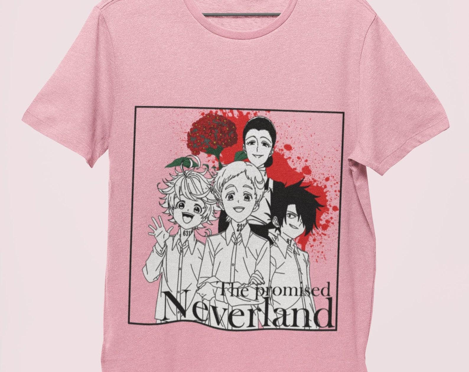 The Promised Neverland Shirt, Yakusoku No Neverland Manga Shirt, Emma Ray Norman Anime Shirt, Promised Neverland Japanese Shirt 3XL