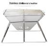 Gongziyu Portable Stainless Steel Folding BBQ Grill
