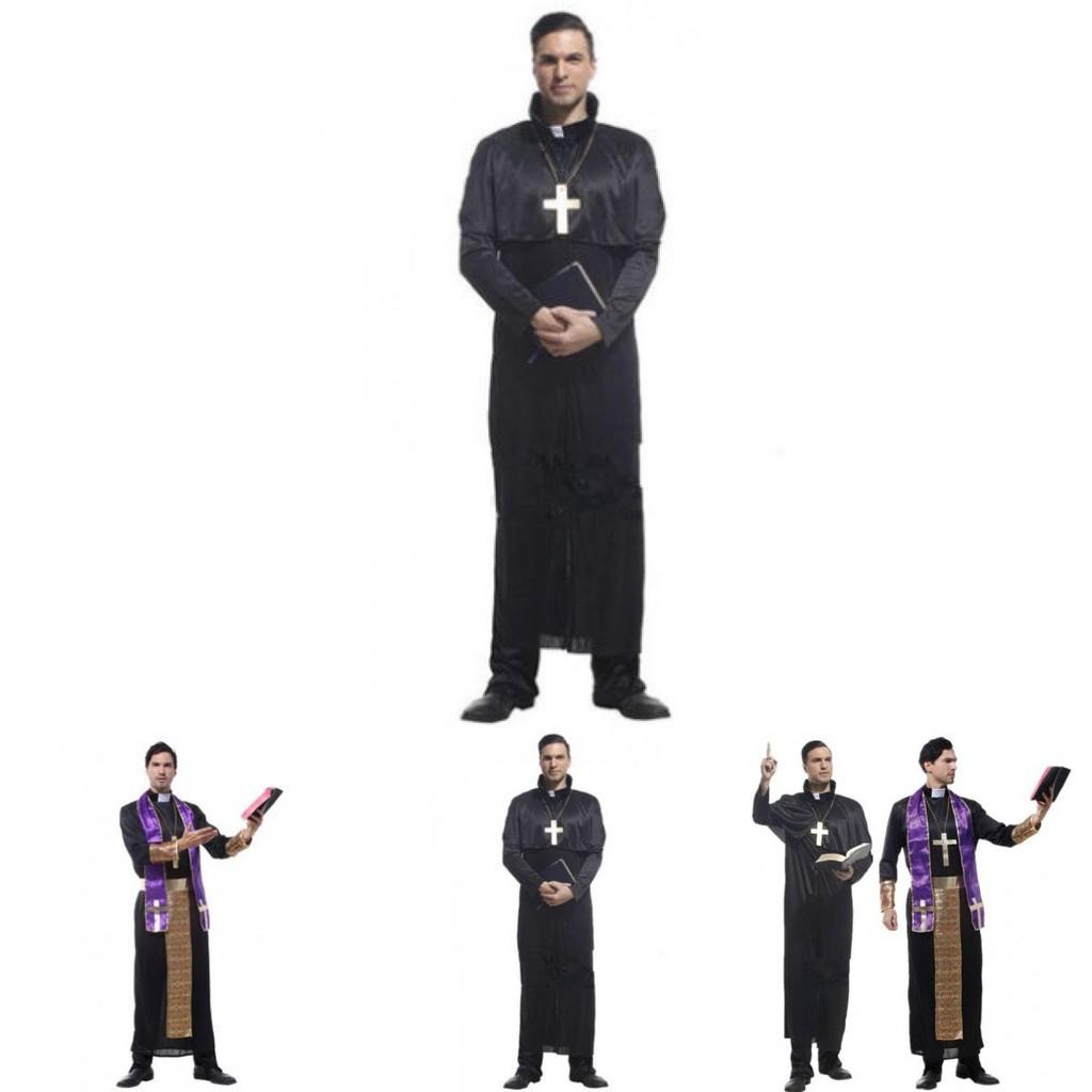 Regal Adult Cos Halloween Costume Grand Cleric Robe Comfortable Polyester Design Fabric