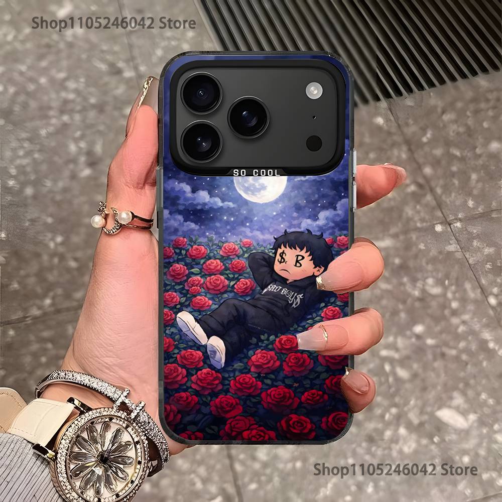 Singer J-Junior H Sad Boyz For iPhone 17,16,15,14,13,12,11,Pro,MAX Black Candy Matte Cover iPhoneX