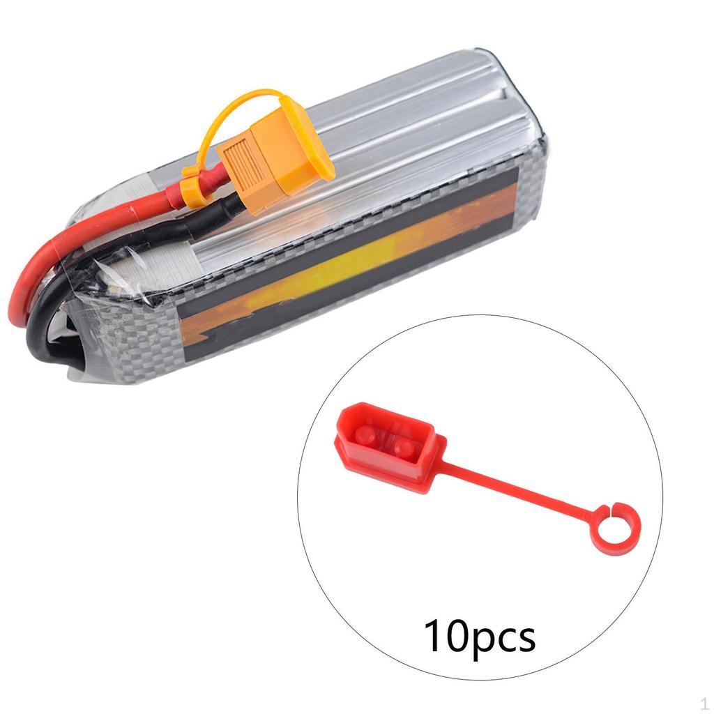 10 Pack XT60 Connector Dust Cover for Lipo Battery