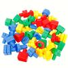 8 Pairs Nuts and Bolts Set, Fine Motor Training Puzzle Toy,Shape and Color Matching Toy,Building Game,Block Combination,Screw and Nut Combination Toy