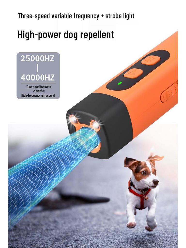 Ultrasonic Dog Repellent & Training Device - Anti-Barking, Portable Outdoor Self-Defense Tool