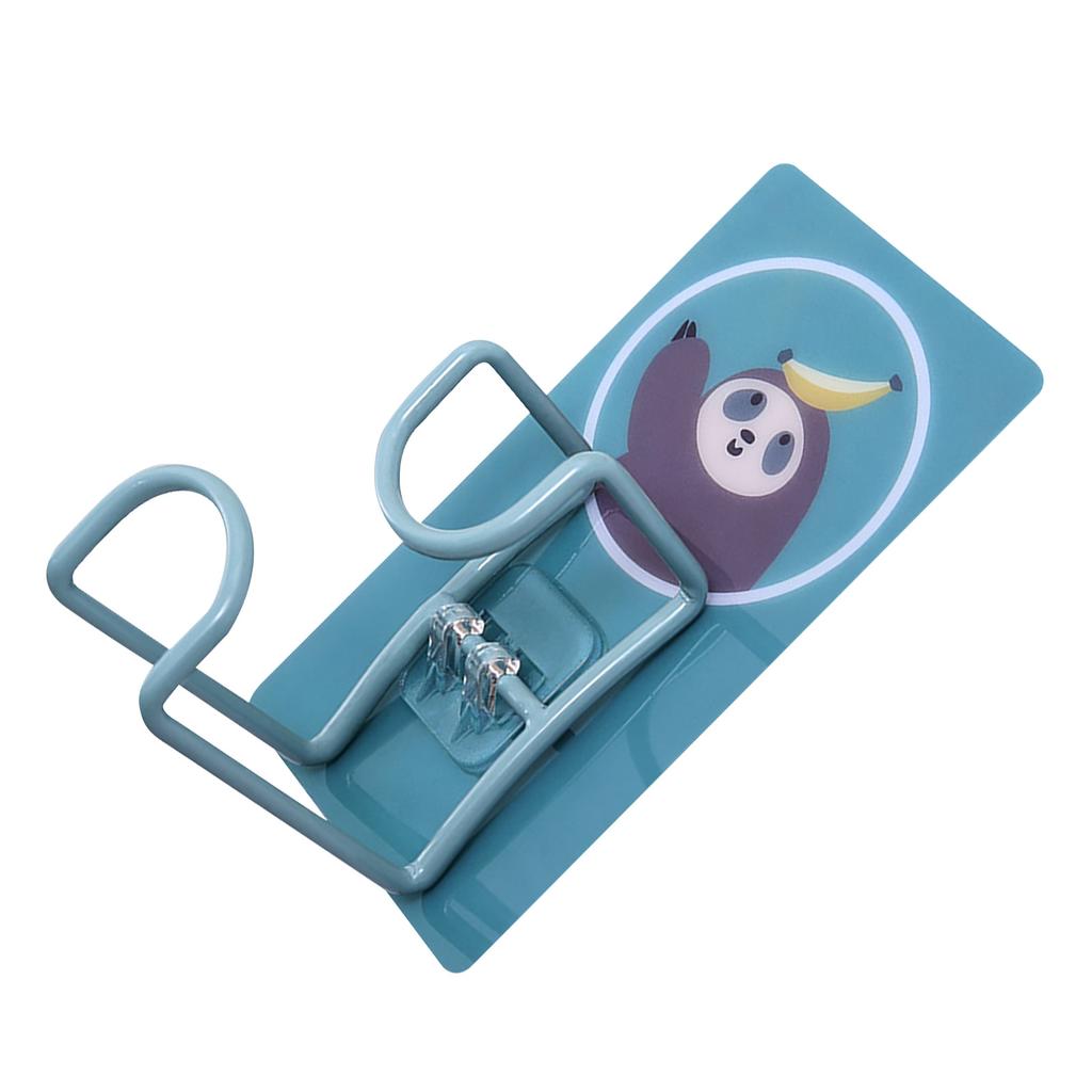 Cute Hooks Wall Mounted 360 Degrees  Rotating Hook Orderly Storage Strong Stickiness Towel Rack for Bathroom Kitchen