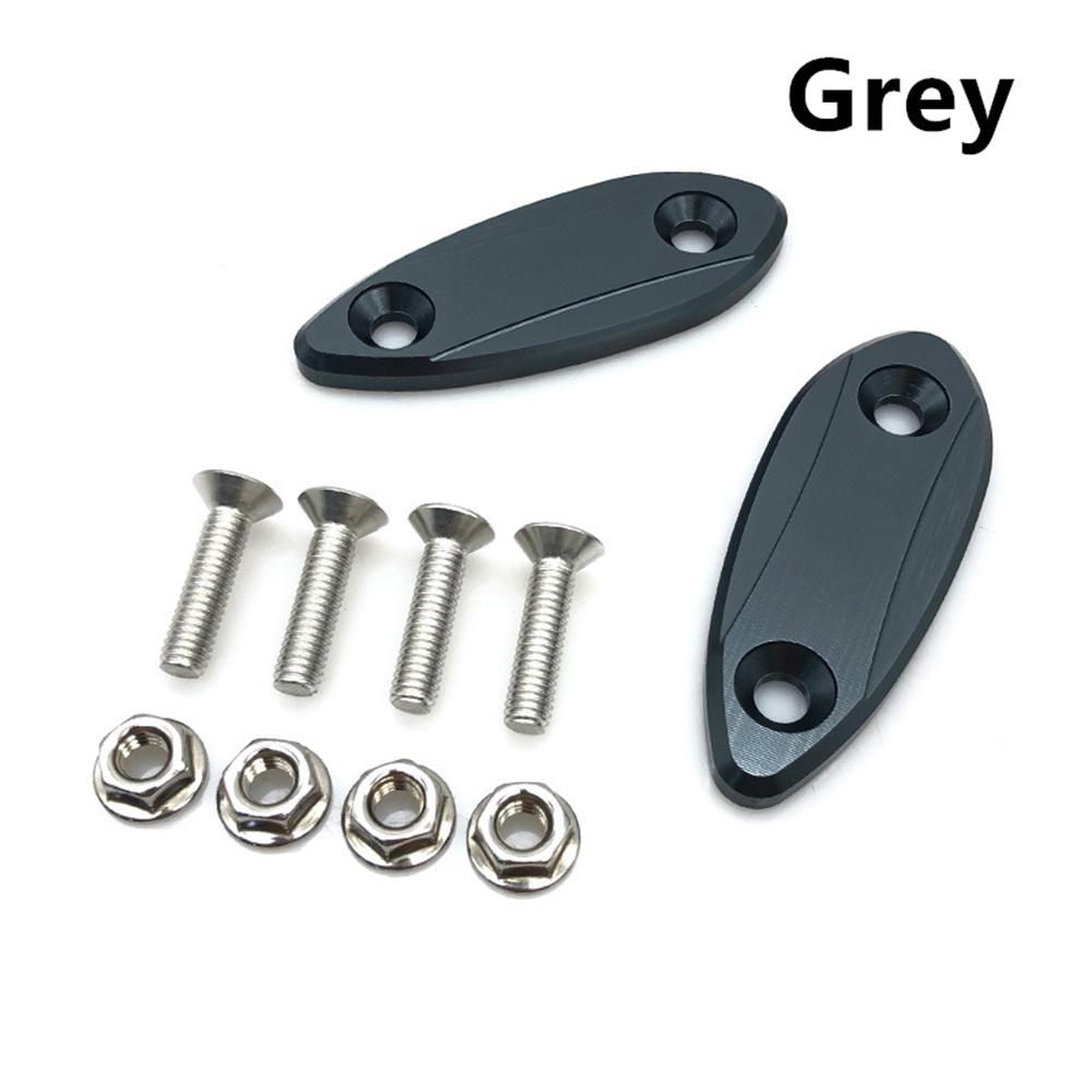 2x Rearview Mirror Block Off Plate Code Base For Kawasaki ZX6R 09-15 ZX25R 21-23