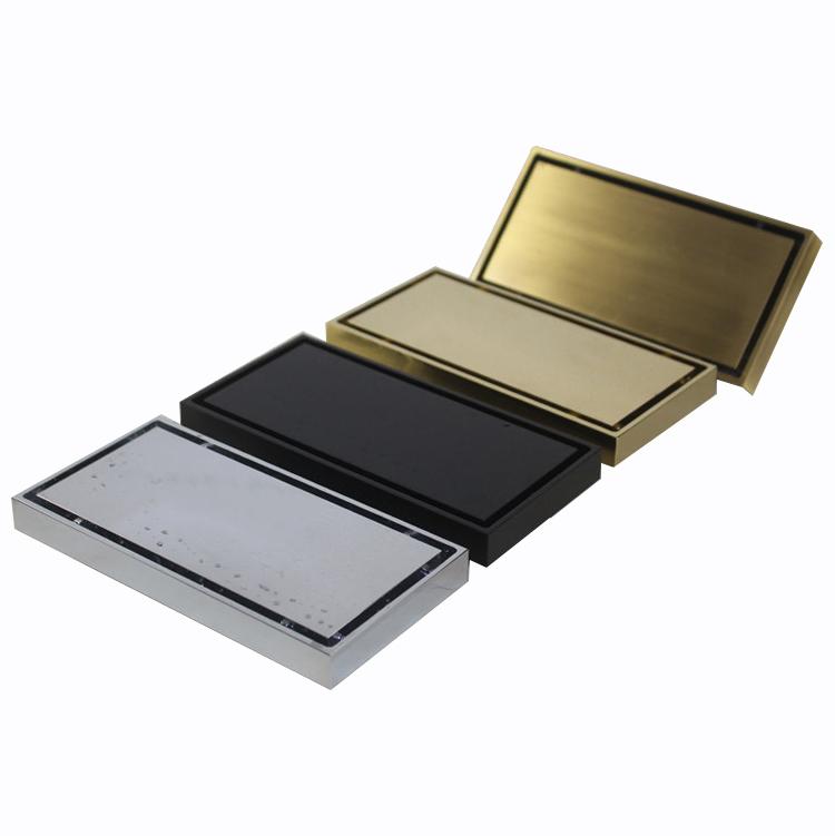 Long Invisible All Copper Odor Proof Shower Drain Floor Industri Floor Drain Flooring Water Drain (Silver,Brass) серебряный