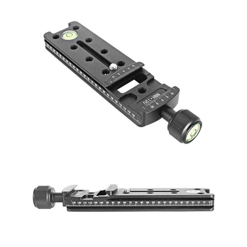 NNR150/NNR150S Camera Clamp Lens Quick Release Long Plate Clamp Mount Clip with Built-in High Contrast Bubble Level