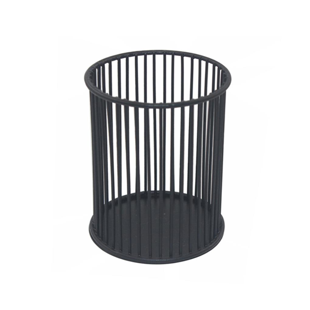 Kovový držák na pero Kancelářský organizér Psací stůl Dutý kontejner Psací potřeby Multifunkční košík na módu Úklid domácnosti