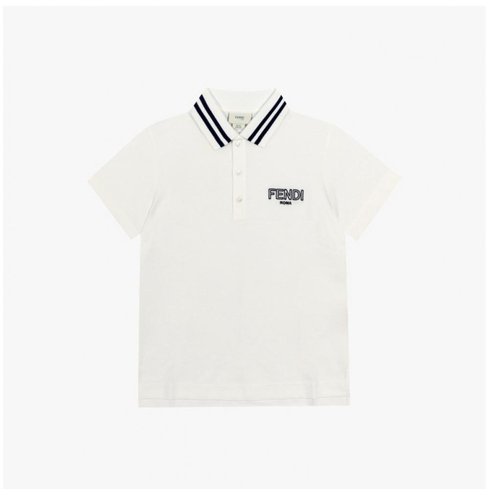 Fendi Logo Polo Kids ShorT Sleeve T shirT Jmi464 7aj f0Tu9
