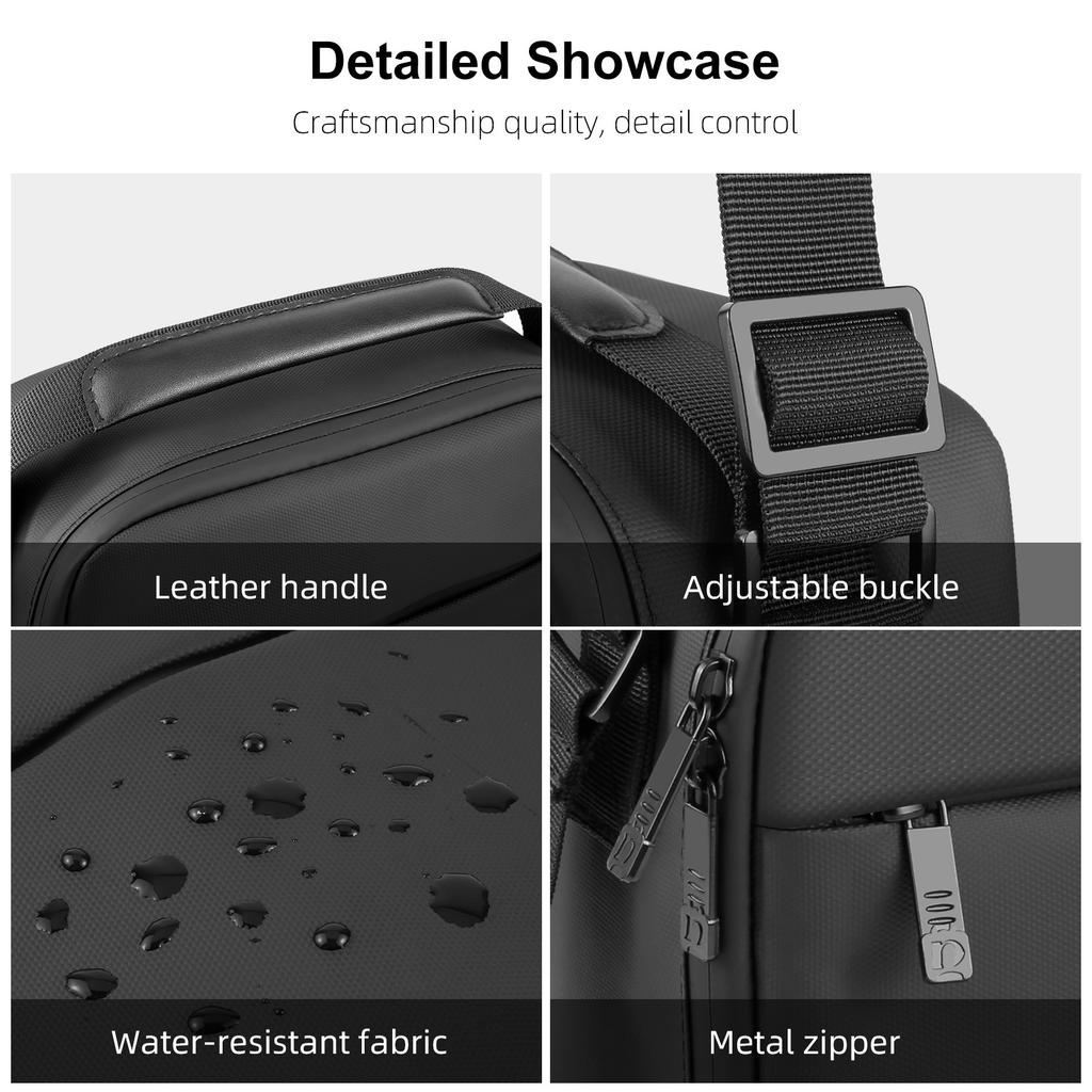 Camera Crossbody Shoulder Bag Waterproof For Drone And Camera Carrying Case With Padded Compartment