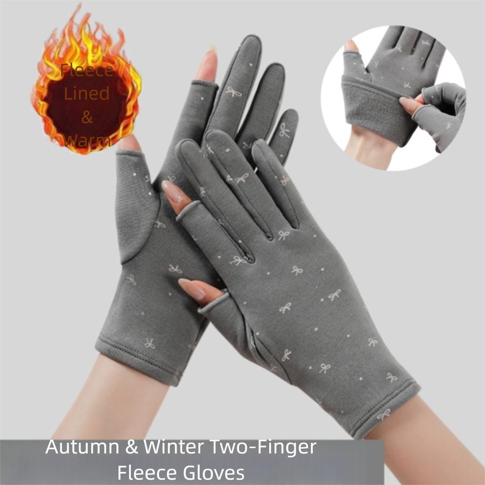 Lining Fleece Velvet  Mittens Warm Driving Gloves Fashion Women's Winter Gloves  Running