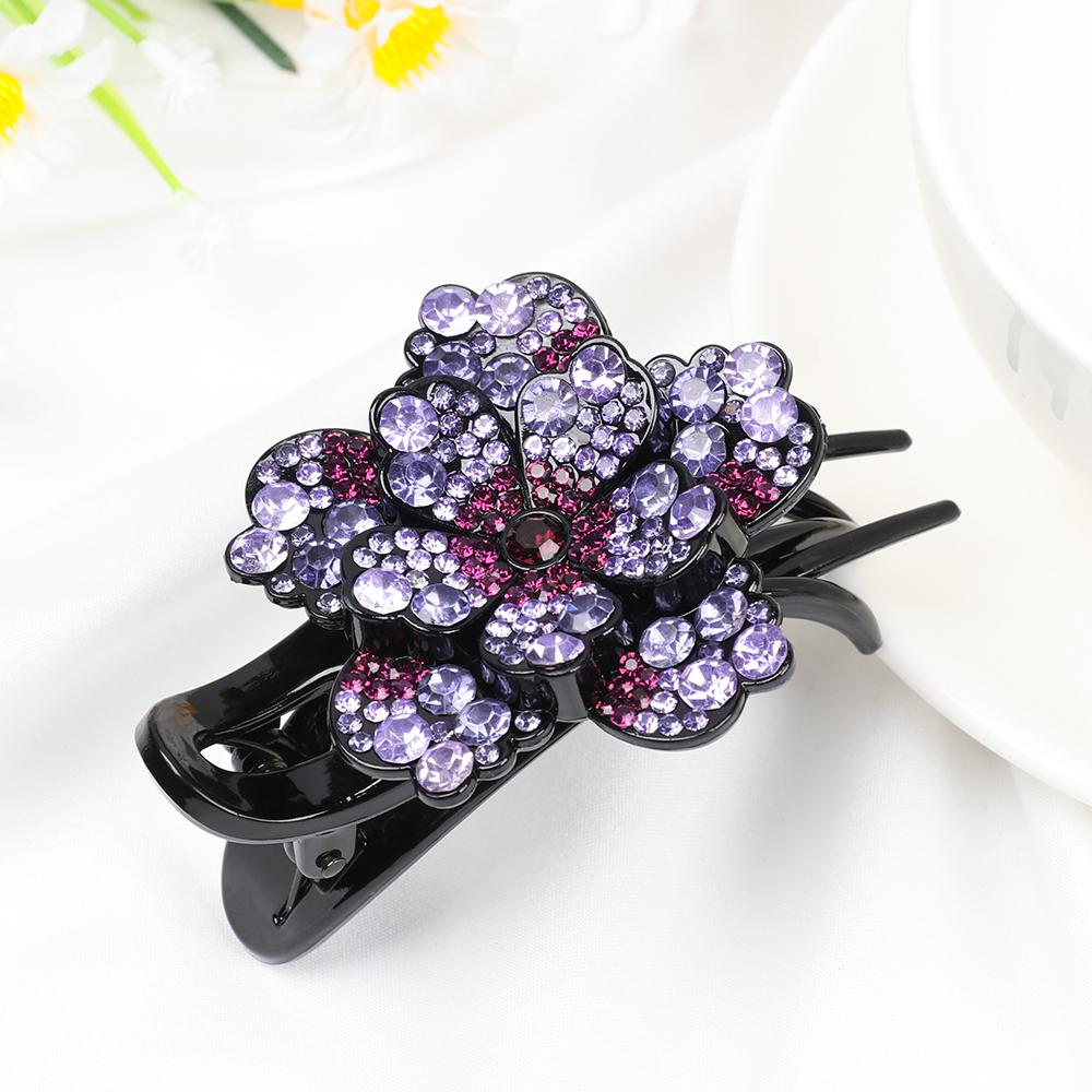 Durable Dovetail Crystal Hair Clips Rhinestone Hairpin Styling Tools Barrette