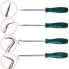 4 pieces of professional oil seal removal tools, mini seal hook set, special shape sealer, automotive sealant extractor, engine repair tools