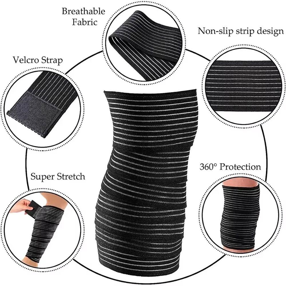 1Pcs High Elasticity Knee Brace Support Wrap Portable Bracer Wristband  for Outdoor Activity