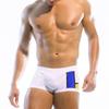 UXH Men's Patchwork Multicolor Briefs - Sleek, Sexy, and Anti-Exposure Beachwear.
