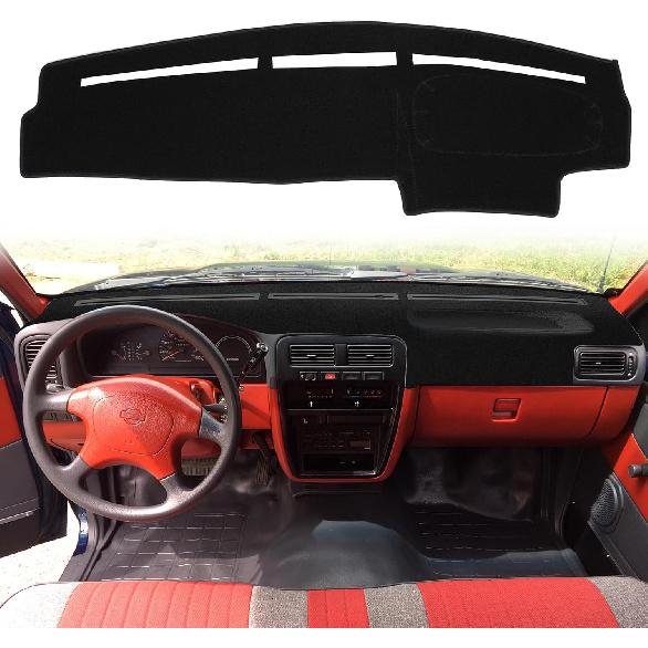 Dashboard Cover Dash Cover Mat Pad Fit For 1994-1997 Nissan Hardbody D21 Pickup Truck / 1994 1995 Pathfinder (Black)