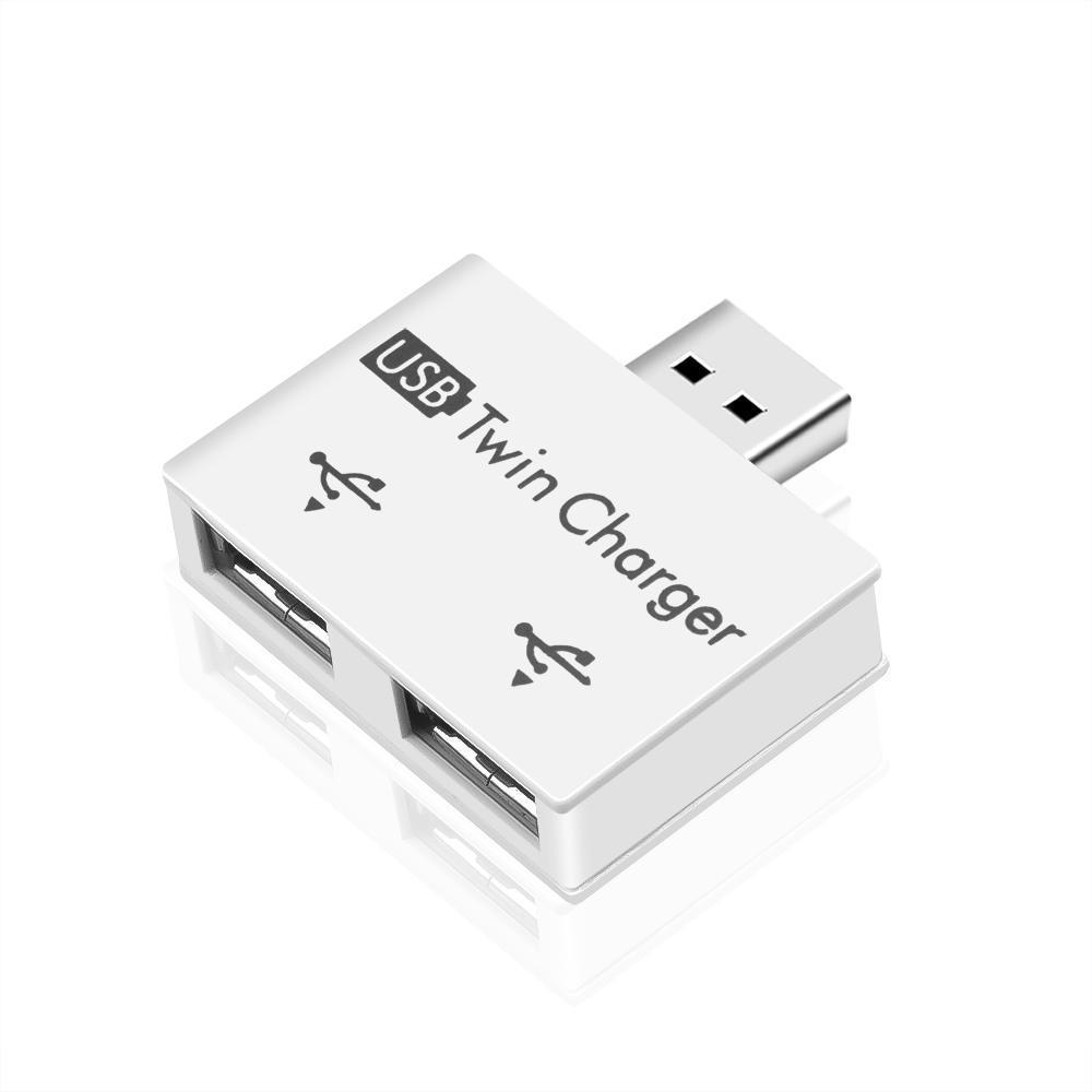 High-Speed USB Extender with Dual USB Charger - Portable and Convenient