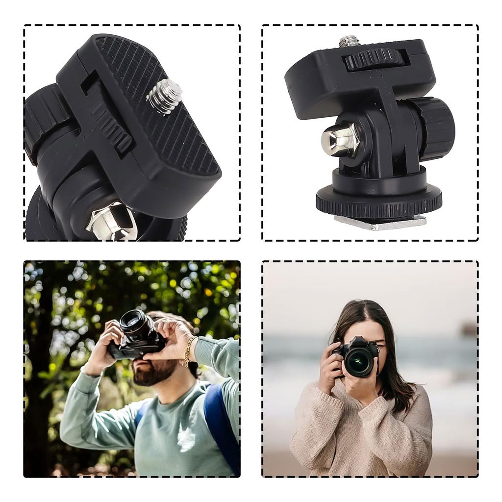 Kamerazubehörhalterung 1/4-Zoll-Schraube Blitzschuh für Monitore und Videoleuchten Kompatibel mit DSLR- und spiegellosen Kameras