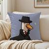 Simple fashion Cute GGoose Goose Duck Cushion Cover Linen Pillowcase Soft  for Sofa Bed Home Room Decor