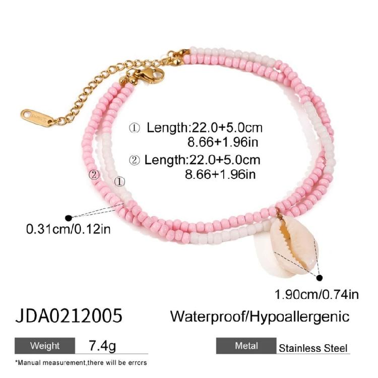 Meeres-Themen Harz Fußkettchen 6 Tropische Urlaubsdesigns Robuster Kunststoff Schmuck für Damen Mädchen