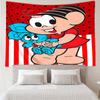 Turma-da-Mônica Print Tapestry, Backdrop, Easy Setup, Ideal for Bedroom, Office & Living Room, with Aesthetic Wall Hanging Decor.
