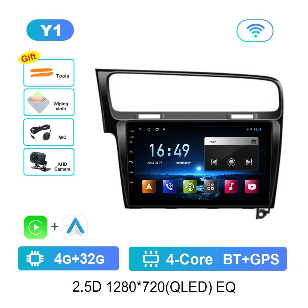 Car Radio Multimedia Player Android 14 for Volkswagen VW Golf 7 MK7 GTI 2011 - 2021 4G DSP Stereo Navigation GPS Touch Screen